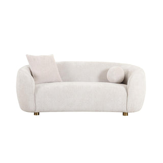 PasargadPasargad Home Zarina Upholstered Modern Loveseat with 2 Pillows Included, IvoryPZW - 22013 - 2Aloha Habitat