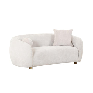 PasargadPasargad Home Zarina Upholstered Modern Loveseat with 2 Pillows Included, IvoryPZW - 22013 - 2Aloha Habitat