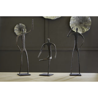 Phillips CollectionAbstract Figure on Metal Base, Bronze Finish, Arm UpTH96035Aloha Habitat