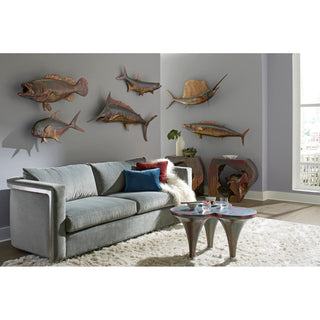 Phillips CollectionBlue Marlin Fish Wall Sculpture, Resin, Copper Patina FinishPH100654Aloha Habitat