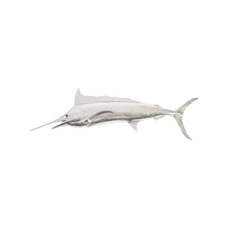 Phillips CollectionBlue Marlin Fish Wall Sculpture, Resin, Silver LeafPH66671Aloha Habitat