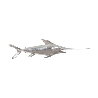 Phillips CollectionBroadbill Swordfish Fish Wall Sculpture, Resin, Silver LeafPH62416Aloha Habitat