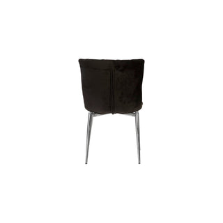 Phillips CollectionCayman Dining Chair, Black, Stainless Steel LegsPH96681Aloha Habitat