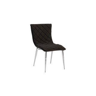 Phillips CollectionCayman Dining Chair, Black, Stainless Steel LegsPH96681Aloha Habitat