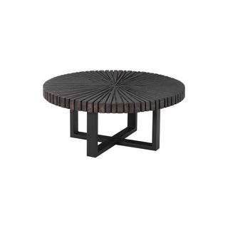 Phillips CollectionChainsaw Coffee Table, Round, Black Iron Cross Base, Black/CopperTH103560Aloha Habitat