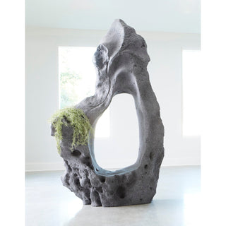 Phillips CollectionColossal Cast Stone Sculpture, Single Hole, Charcoal StonePH104348Aloha Habitat