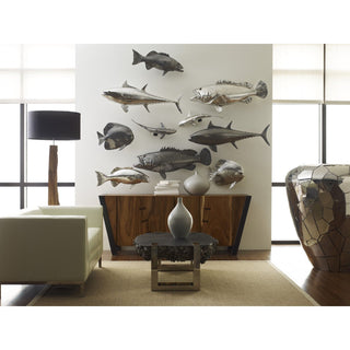 Phillips CollectionEstuary Cod Fish Wall Sculpture, Resin, Silver LeafPH64541Aloha Habitat