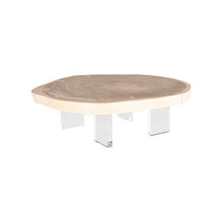 Phillips CollectionFloating Coffee Table with Acrylic Legs, Bleached , Size VariesTH115243Aloha Habitat