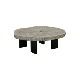 Phillips CollectionFloating Coffee Table with Black Legs, Gray Stone, Size VariesTH113887Aloha Habitat