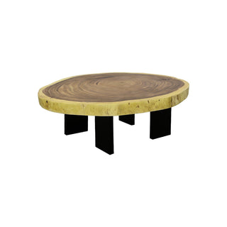 Phillips CollectionFloating Coffee Table With Black Legs, Natural, Size VariesTH113103Aloha Habitat