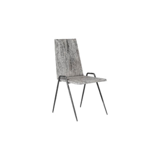 Phillips CollectionForged Leg Dining Chair, Chamcha Wood, Gray Stone Finish, MetalTH99496Aloha Habitat