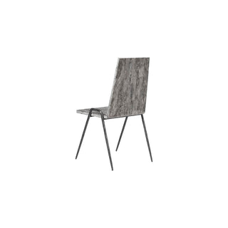 Phillips CollectionForged Leg Dining Chair, Chamcha Wood, Gray Stone Finish, MetalTH99496Aloha Habitat