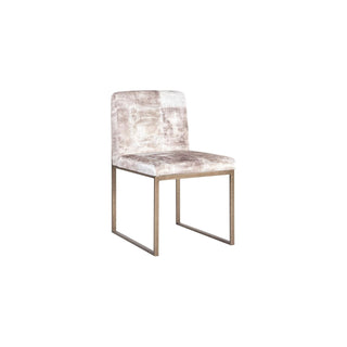 Phillips CollectionFrozen Dining Chair, Beige Mist Fabric, Antique Brass Metal FramePH99962Aloha Habitat