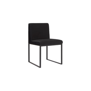 Phillips CollectionFrozen Dining Chair, Black Velvet Fabric, Matte Black Metal FramePH99960Aloha Habitat