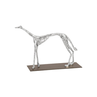 Phillips CollectionGreyhound on Black Metal Base, Silver LeafPH96585Aloha Habitat