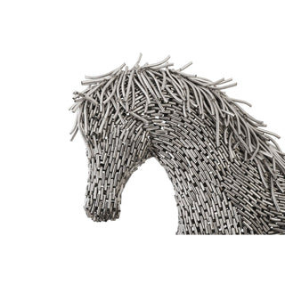 Phillips CollectionHorse Pipe Sculpture, Walking, Stainless SteelID96061Aloha Habitat