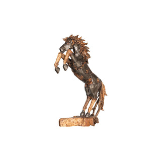 Phillips CollectionMustang Horse Armored Sculpture, Rearing, Natural Bronze FinishID116542Aloha Habitat