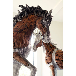 Phillips CollectionMustang Horse Woodland Sculpture On Base, WalkingID113405Aloha Habitat