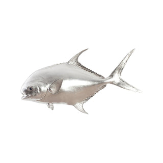 Phillips CollectionPermit Fish Wall Sculpture, Resin, Silver LeafPH66836Aloha Habitat
