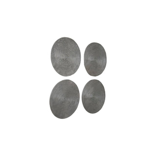 Phillips CollectionRipple Wall Disc, Set of 4, Resin, LG, Polished AluminumPH102838Aloha Habitat