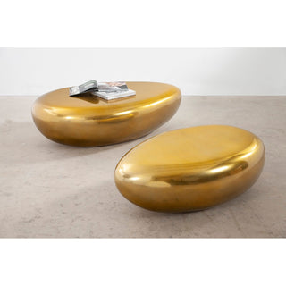 Phillips CollectionRiver Stone Coffee Table, Liquid Gold, SmallPH67799Aloha Habitat