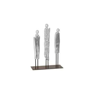 Phillips CollectionRobed Monk Trio Sculpture, Silver LeafPH97019Aloha Habitat
