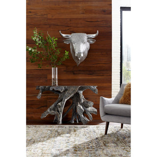 Phillips CollectionSpanish Fighting Bull Wall Art, Resin, Silver LeafPH82320Aloha Habitat