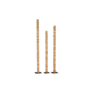 Phillips CollectionStacked Wood Floor Sculptures, Bleached, Set of 3TH89174Aloha Habitat