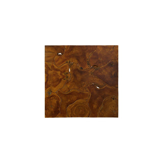 Phillips CollectionTeak Slice Coffee Table, Square, Warm Teak Red FinishID113442Aloha Habitat