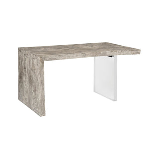 Phillips CollectionWaterfall Desk, Gray Stone, Acrylic LegTH105206Aloha Habitat