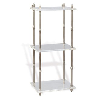 Port 68Carmel Nickel/Lucite Shelf 32"HACHS - 205 - 01Origins of Home