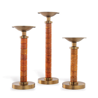 Port 68Jade Garden Amber Candlesticks (set/3)ACEM - 433 - 02Origins of Home