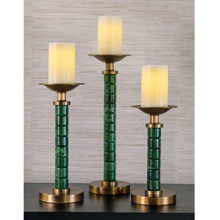 Port 68Jade Garden Green Candlesticks (set/3)ACEM - 433 - 01Origins of Home