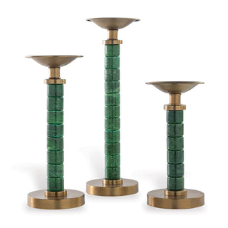 Port 68Jade Garden Green Candlesticks (set/3)ACEM - 433 - 01Origins of Home