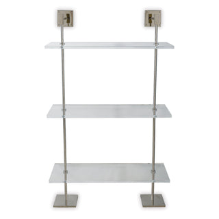 Port 68Marais 3 - tier Shelf Lucite / Nickel 36"WAFGS - 313 - 03Origins of Home