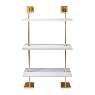 Port 68Marais 3 - tier White/gold Shelf 36"WAFGS - 313 - 07Origins of Home