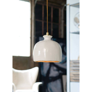 Regina AndrewBianca Ceramic Pendant (Gloss White and Gold)16 - 1103Origins of Home