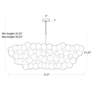 Regina AndrewBubbles Chandelier Linear (Clear) Natural Brass16 - 1381NBOrigins of Home