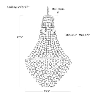 Regina AndrewCapri Abalone Shell Chandelier16 - 1043Origins of Home