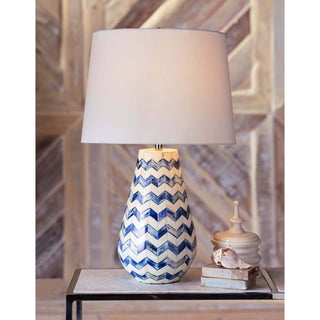 Regina AndrewCoastal Living Cassia Chevron Table Lamp (Blue)13 - 1463BLOrigins of Home