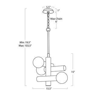 Regina AndrewDion Pendant (Polished Nickel)16 - 1443PNOrigins of Home