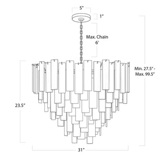 Regina AndrewGlacier Chandelier Large (Polished Nickel)16 - 1290PNOrigins of Home