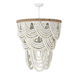 Regina AndrewLorelei Wood Bead Chandelier (White)16 - 1179WTOrigins of Home