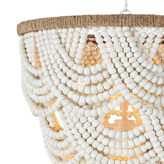 Regina AndrewLorelei Wood Bead Chandelier (White)16 - 1179WTOrigins of Home