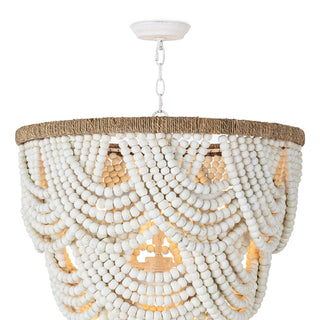 Regina AndrewLorelei Wood Bead Chandelier (White)16 - 1179WTOrigins of Home