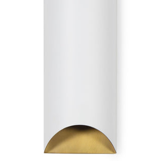 Regina AndrewMeyer Metal Sconce (White and Natural Brass)15 - 1217WTNBOrigins of Home