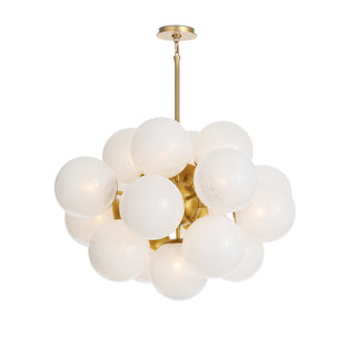 Regina AndrewShine Chandelier (Natural Brass with Swirl Glass)16 - 1474NB - SRLOrigins of Home