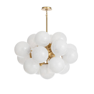 Regina AndrewShine Chandelier (Natural Brass with Swirl Glass)16 - 1474NB - SRLOrigins of Home