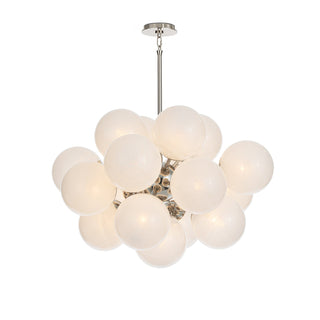 Regina AndrewShine Chandelier (Polished Nickel with Swirl Glass)16 - 1474PN - SRLOrigins of Home