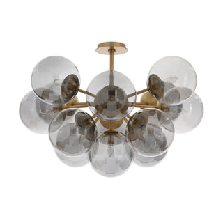 Regina AndrewShine Flush Mount (Natural Brass with Smoke Glass)16 - 1475NB - SMKOrigins of Home